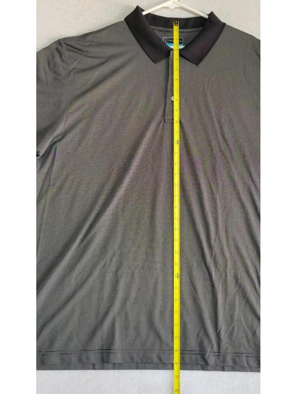 PGA Tour Men’s 2XL Performance Golf Polo Dark Gray Black - Picture 7 of 8
